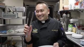 Priest Chef Father Leo Opens Restaurant [upl. by Yuma]