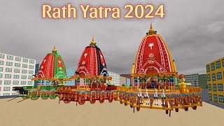 Rath Yatra 2024 LIVE Jagannath Puri Rath Yatra [upl. by Eenahc]