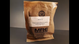 2023 Cuban Beef Picadillo Prototype US MRE Review Meal Ready to Eat Taste Testing [upl. by Esinwahs]