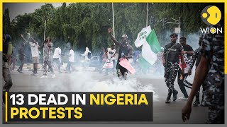 Nigeria protests At least 13 killed in Nigeria hardship protests  Latest English News  WION [upl. by Lasorella]