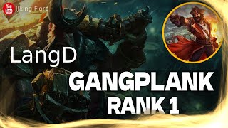 🔴 LangD Gangplank vs Jax  LangD Rank 1 Gangplank Guide [upl. by Neesay]