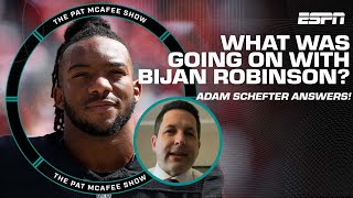 Adam Schefter explains what was going on with Bijan Robinson vs the Bucs  The Pat McAfee Show [upl. by Alodee206]