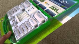 Latest Panasonic Eneloop Rechargeable NiMH Batteries 2100x Unboxing Japan 2016 [upl. by Anujra880]