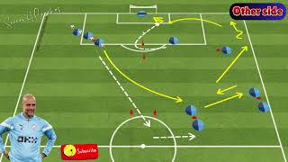 Pep Guardiola  Passing And Finishing Drills  2 Shooting Variation Drills [upl. by Siaht192]