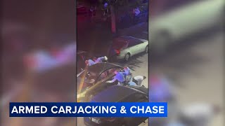 Video captures dramatic end to police chase in Philadelphia [upl. by Owiat656]