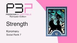 Persona 3 Portable Remaster Strength Social Link Rank 7 Female Version [upl. by Ahsienyt656]