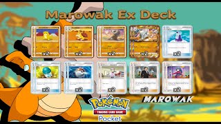 Marowak Ex Deck  Pokemon TCG Pocket [upl. by Nnylg]