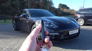 2018 Porsche Panamera 4 EHybrid Sport Turismo InDepth Exterior and Interior tour  Exhaust [upl. by Morena]