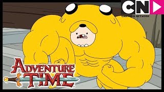 Adventure Time  Jake Tries on the Finn Suit  Cartoon Network [upl. by Ednew]