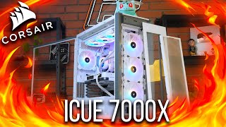 PROBE EL TOPE DE GAMA 😱 GABINETE CORSAIR ICUE 7000X [upl. by Gav38]