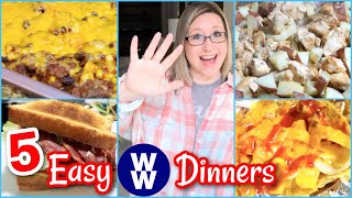 5 QUICK AND EASY WEIGHT WATCHERS DINNER IDEAS LOW POINT [upl. by Eelirrem]