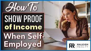 How To Show Proof Of Income as a SelfEmployed Person [upl. by Maurita958]