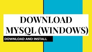 Download and Install MySql Windows  Hindi [upl. by Maroney]