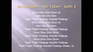 Mridangam – Adi Talam Jathi 2 [upl. by Htebazileyram]