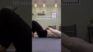 Isolated Transverse Abdominis Activation [upl. by Htrap]