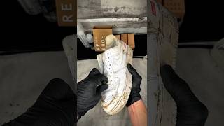 ASMR Shoe Cleaning Supreme Air Force 1s [upl. by Ajim]