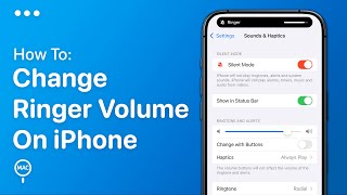 How To Change The Ringer Volume On iPhone  Easy Guide [upl. by Ayenat851]