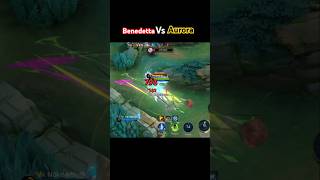 Benedetta Vs aurora a small gameplay mlbb benedetta aurora mabarmobilelegendsbangbang [upl. by Uel]