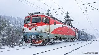 Diverse trenuri prin zăpadă în România  Winter Trains in Romania [upl. by Alyal]