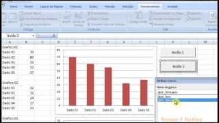 Vídeo Aula 06  Carregando Gráficos em formulário através de combobox excel vba [upl. by Roanna]