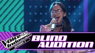 Andini  A Womans Worth  Blind Auditions  The Voice Kids Indonesia Season 3 GTV 2018 [upl. by Gascony200]