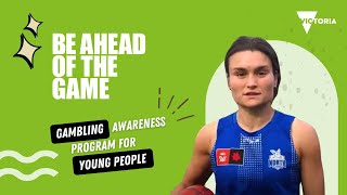 Be Ahead of the Game  A Victorian gambling awareness program North Melbourne AFLW [upl. by Aleina]