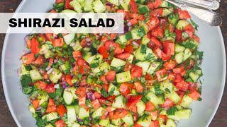 Shirazi Salad Recipe  Persian Cucumber Tomato Salad Easy Salad Recipe [upl. by Rephotsirhc]