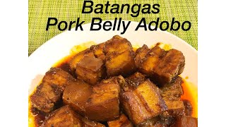 Batangas Pork Belly Adobo pulutanpangulamporkadoboadobongbaboypagkaingpinoy [upl. by Eanahc622]