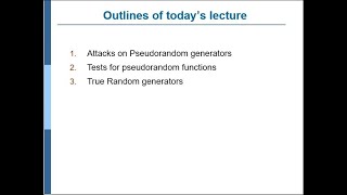 Attacks on Pseudorandom generators Tests for pseudorandom functions in Hindi Urdu LECTURE 19 [upl. by Hakon829]