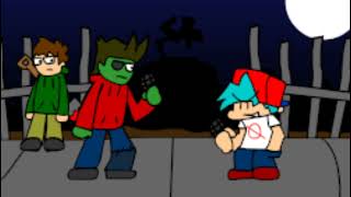 fnf eddsworld but gf is a zombie l zombie world fight l eddsworld l fnf vs tord red fury remake [upl. by Anauqcaj]