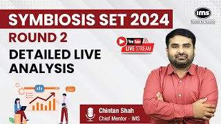 Symbiosis SET 2024 Round 2 Analysis  Expected Cutoff Difficulty Level  Chintan Shah [upl. by Buffo]