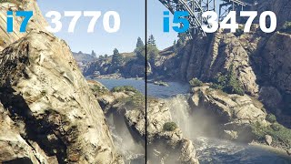 i7 3770 vs i5 3470 gaming test [upl. by Eetse243]