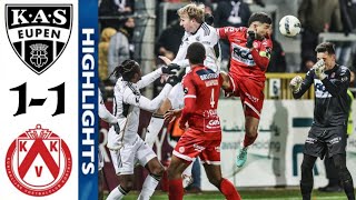 KV Kortrijk vs KAS Eupen 11 Highlights  Courtrai  Eupen  Jupiler Pro League 2023 [upl. by Muryh]