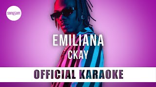 CKay  Emiliana Official Karaoke Instrumental  SongJam [upl. by Lark498]