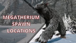 Megatherium Spawn Locations  ARK Fjordur [upl. by Aileduab94]