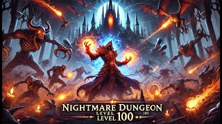 Diablo 4  Nightmare Dungeon Level 100 on Sorcerer  Max Difficulty Solo Run [upl. by Ardiedak]