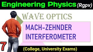 Mech Zehender Interferometer Experiment engineering physics rgpv unit2 wave optics rgpv physics [upl. by Eicyaj]