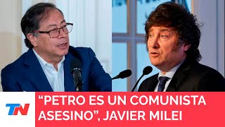 Milei llamó a Petro “comunista asesino” la respuesta del presidente de Colombia [upl. by Annahsar470]