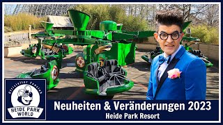 Neuheiten und Veränderungen im Heide Park Resort 2023 [upl. by Ahsert]