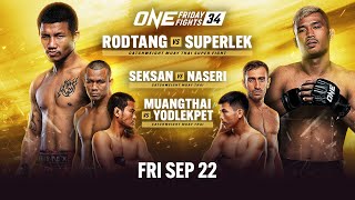 🔴 Live In HD ONE Friday Fights 34 Rodtang vs Superlek [upl. by Abraham]