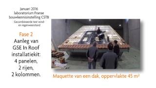 GSE INROOF SYSTEM  Rain Wind Test CSTB Dutch [upl. by Ahsinet]