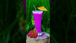 Dragon Fruits Milkshake  Colourful Delicious Healthy Drinks Recipe  Village Cooking Shorts Video [upl. by Goddard599]