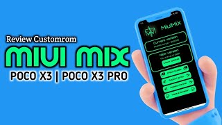 Review MiuiMix v1208 POCO X3PRO  MMX Customrom MIUI 12 [upl. by Nailil]