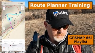 Garmin GPSMAP 66i Route Planner Training [upl. by Kosse]