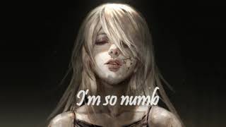 Nightcore  Numb Lyrics  By Carlie Hanson [upl. by Fontana]