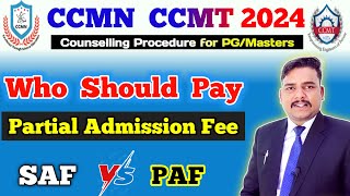 What is Partial Admission Fee ❓ CCMN CCMT Counselling 2024 Partial Admission Fee 2024 [upl. by Ettevy]