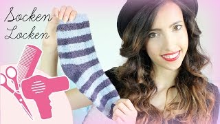 Socken Locken  Stylen ohne Hitze  HAIRbst [upl. by Ramin]