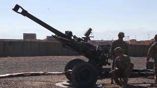 3rd Infantry Division Fires M119 Howitzer [upl. by Doralynne]