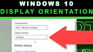 Windows 10  Change display orientation  Rotate the screenHow do I change the screen orientation [upl. by Assile]