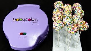 Making Cake Pops with The Babycakes Cake Pop Maker by Cookies Cupcakes and Cardio [upl. by Anuhsal]